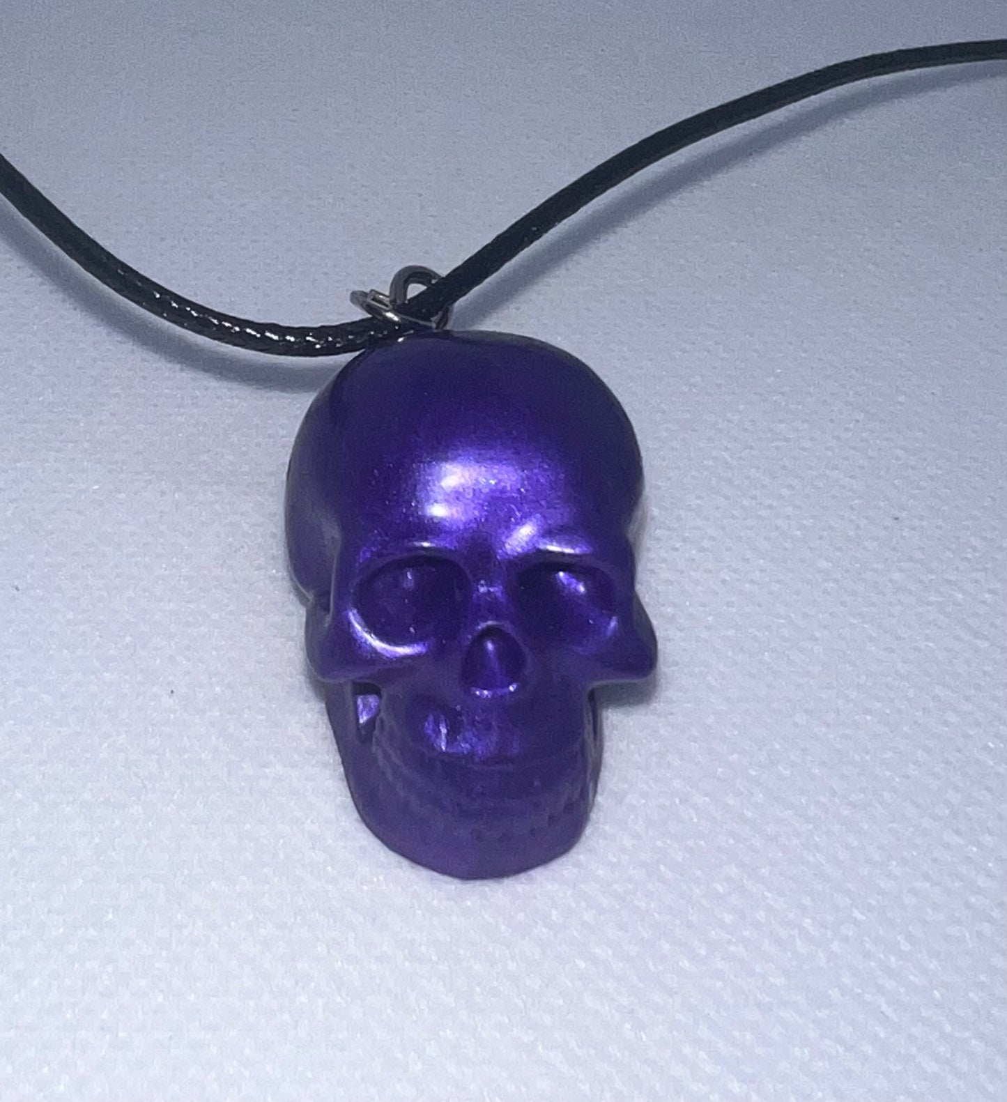 Scull Shape Resins Necklace💀🩶