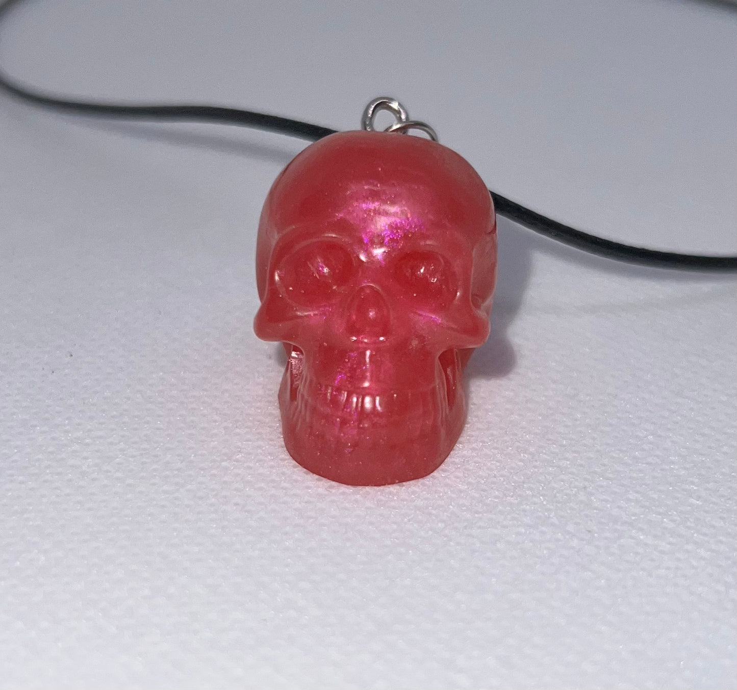 Scull Shape Resins Necklace💀🩶